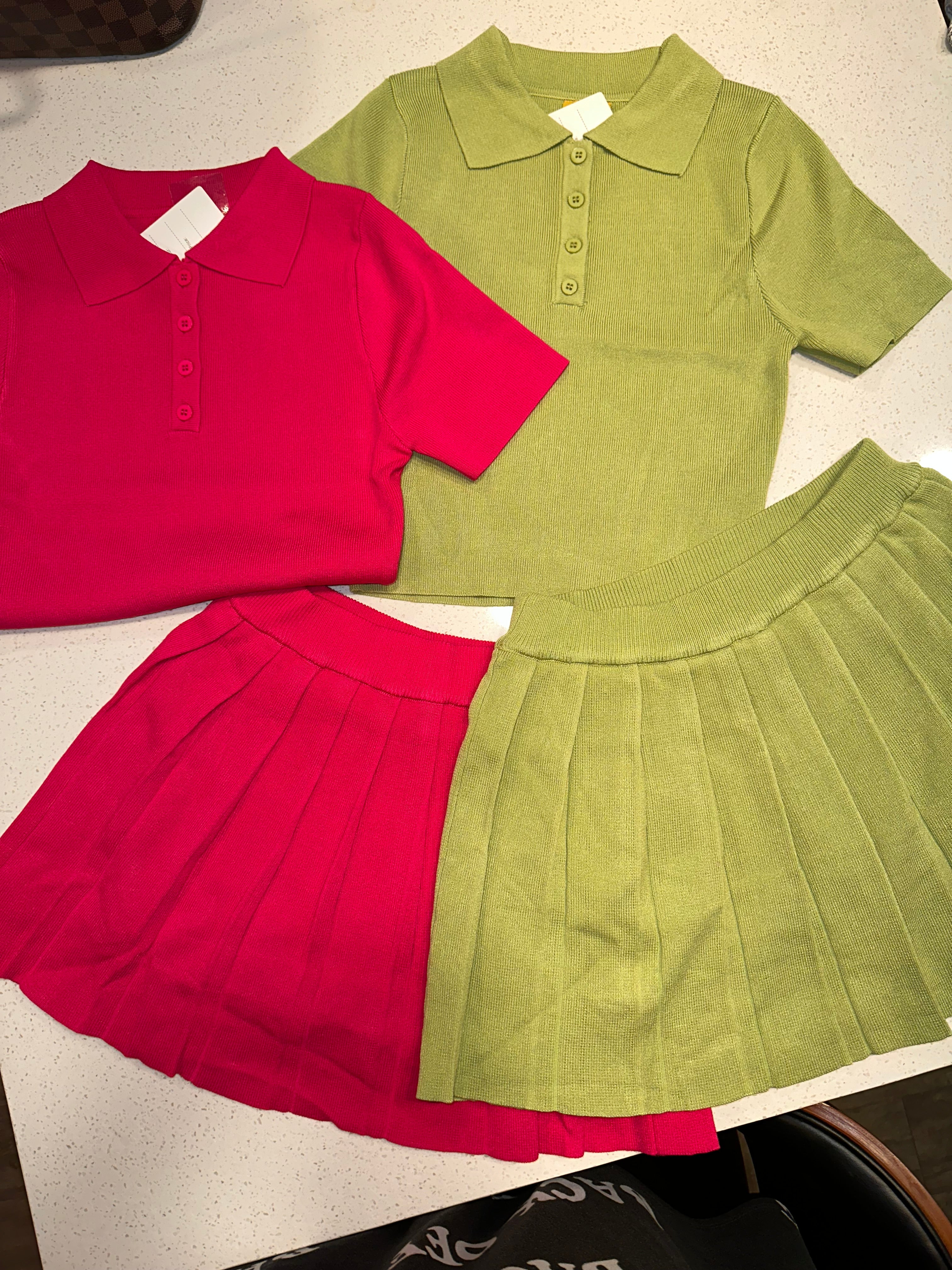 Tennis Skirt Set