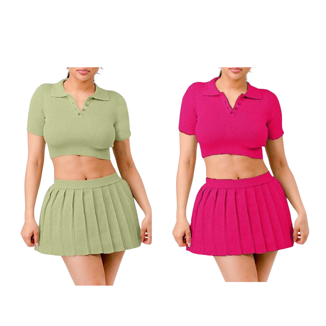 Tennis Skirt Set