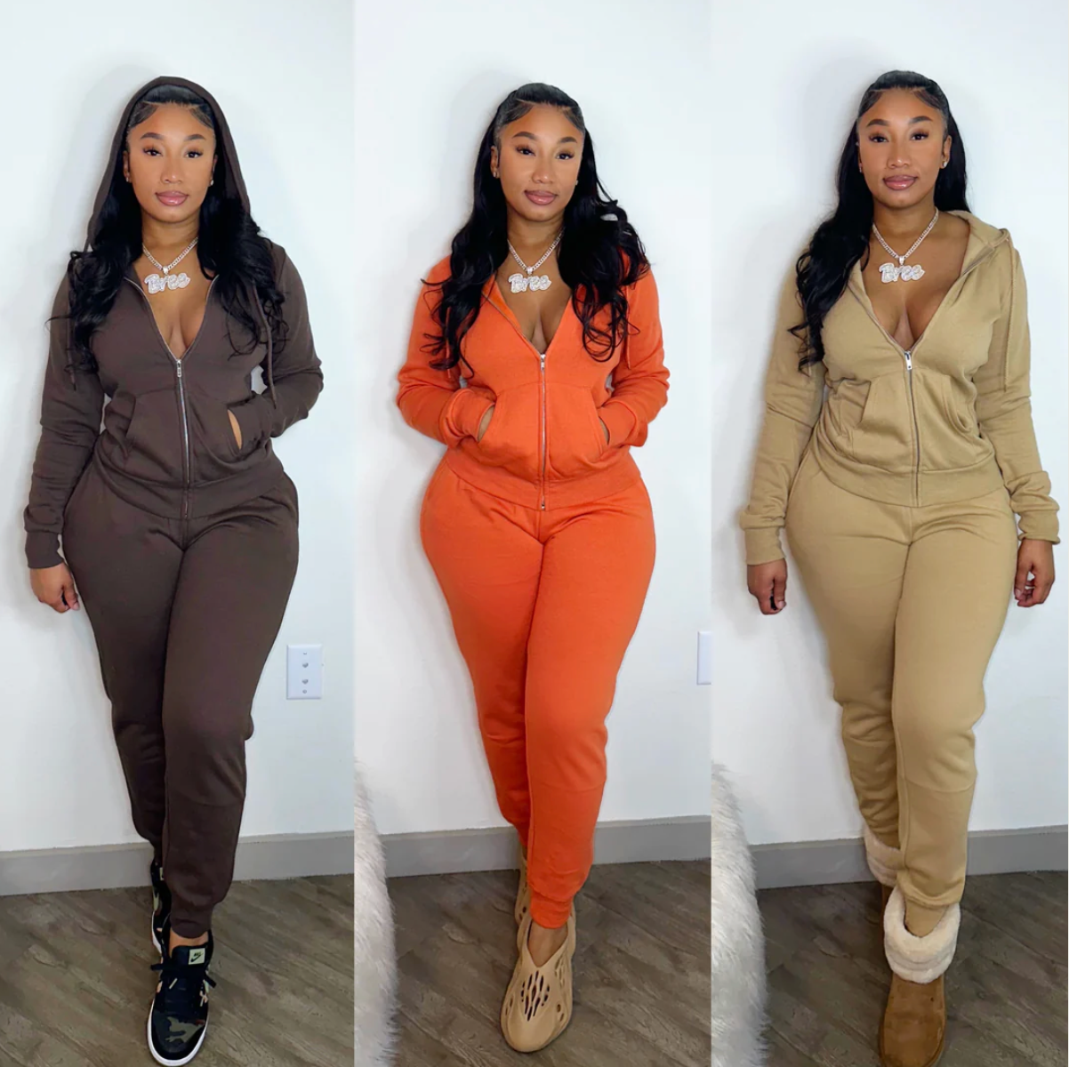 Ultra Soft Joggers Set - Beige