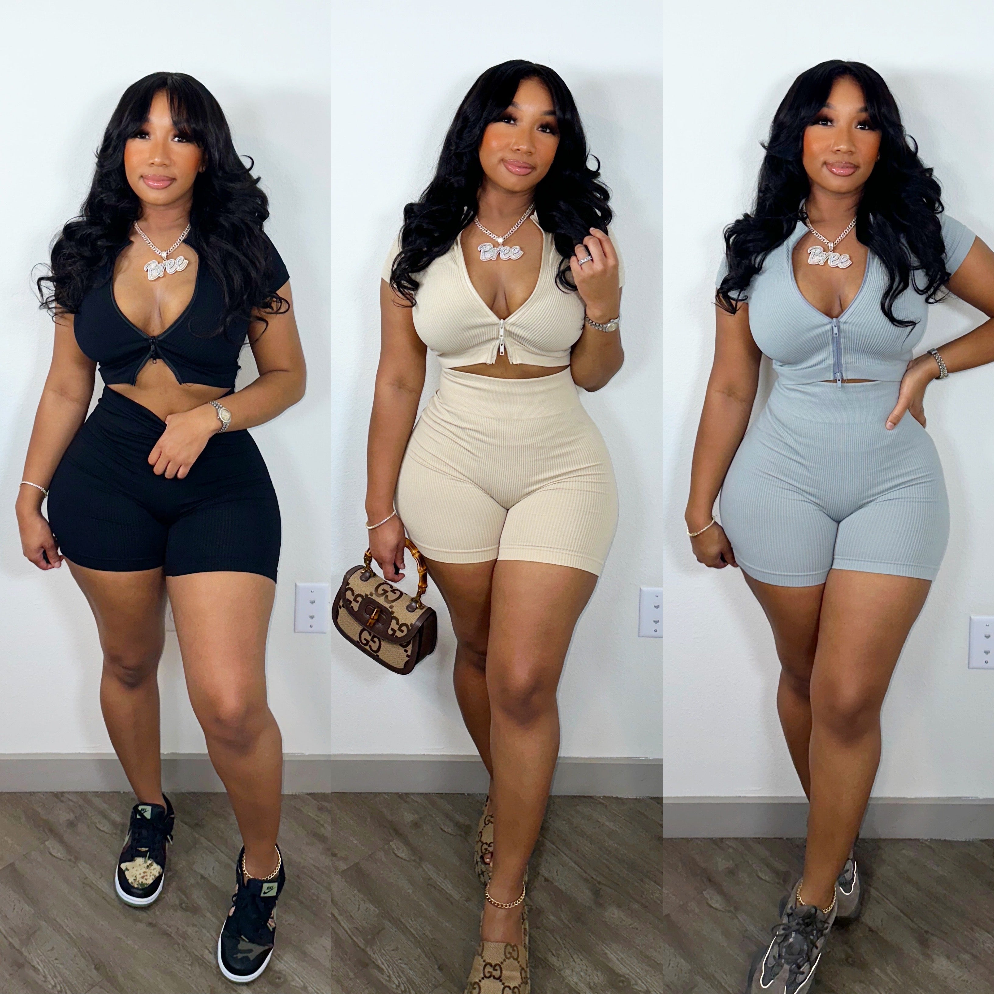 Airport Baddie ✈️ Shorts 2pc Set