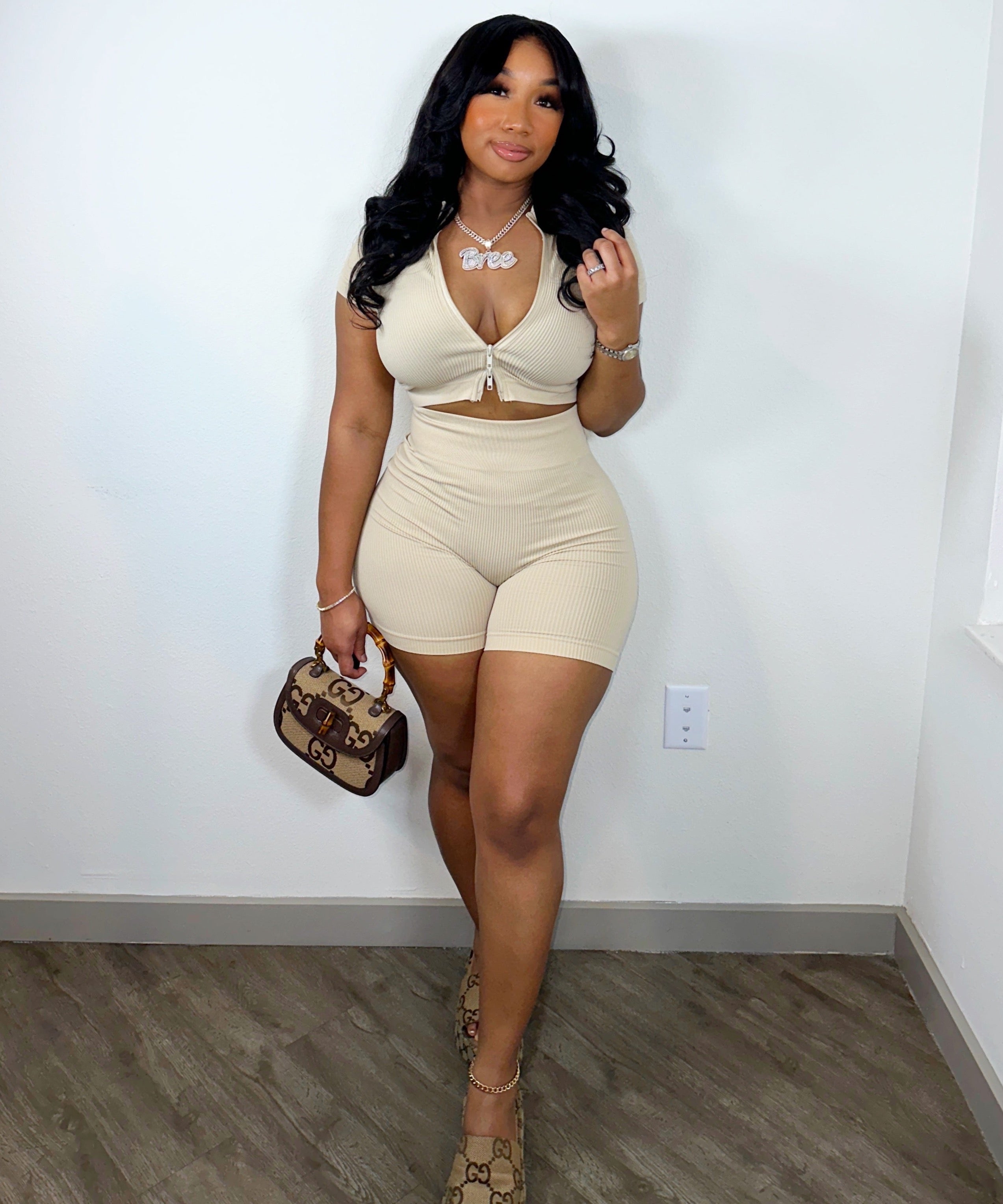 Airport Baddie ✈️ Shorts 2pc Set