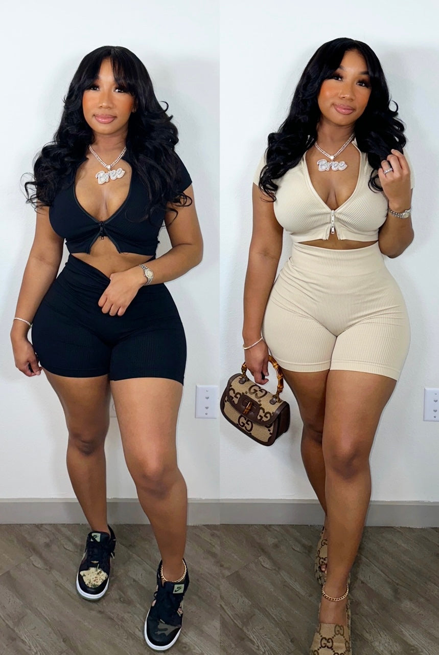 Airport Baddie ✈️ Shorts 2pc Set