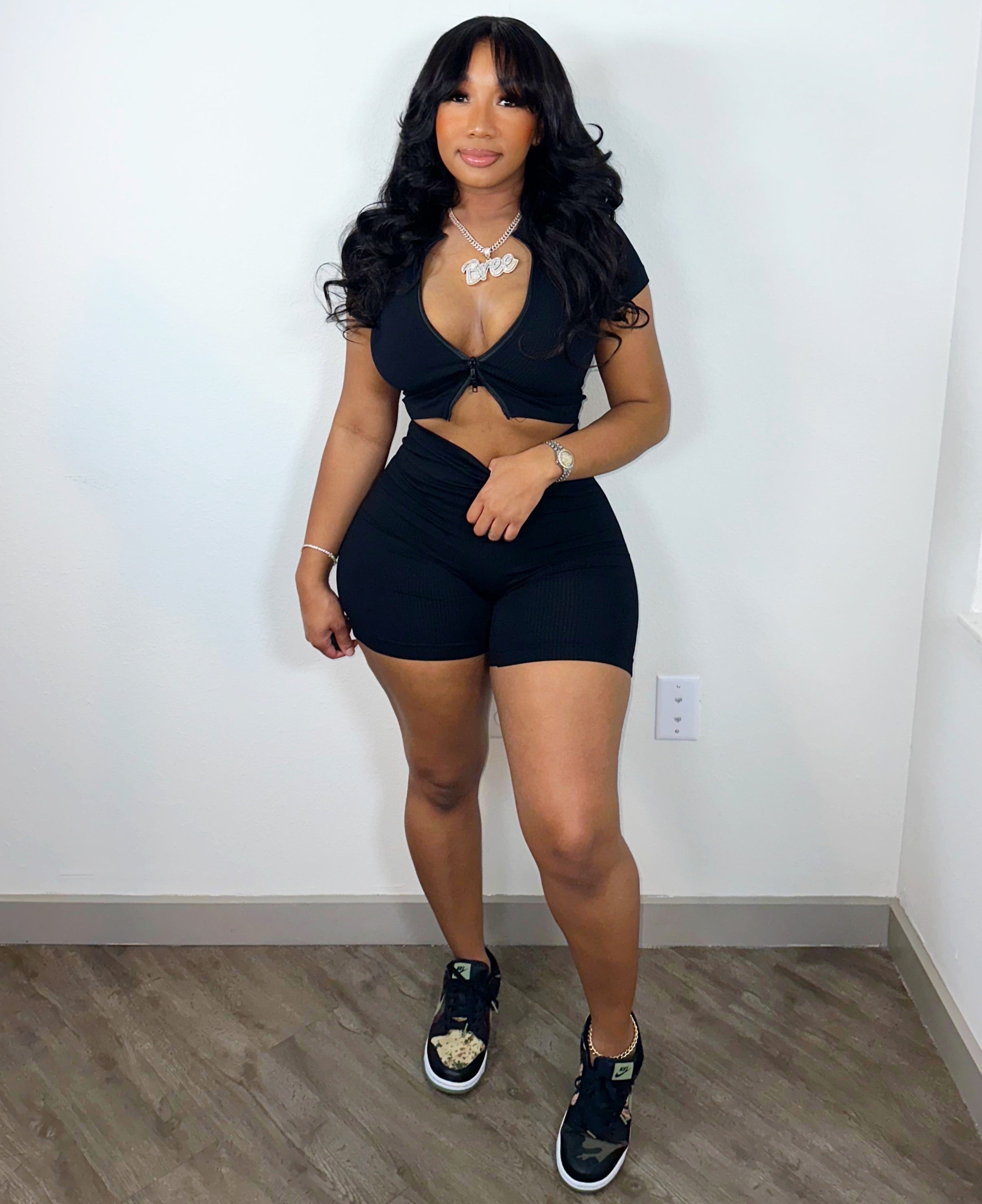 Airport Baddie ✈️ Shorts 2pc Set