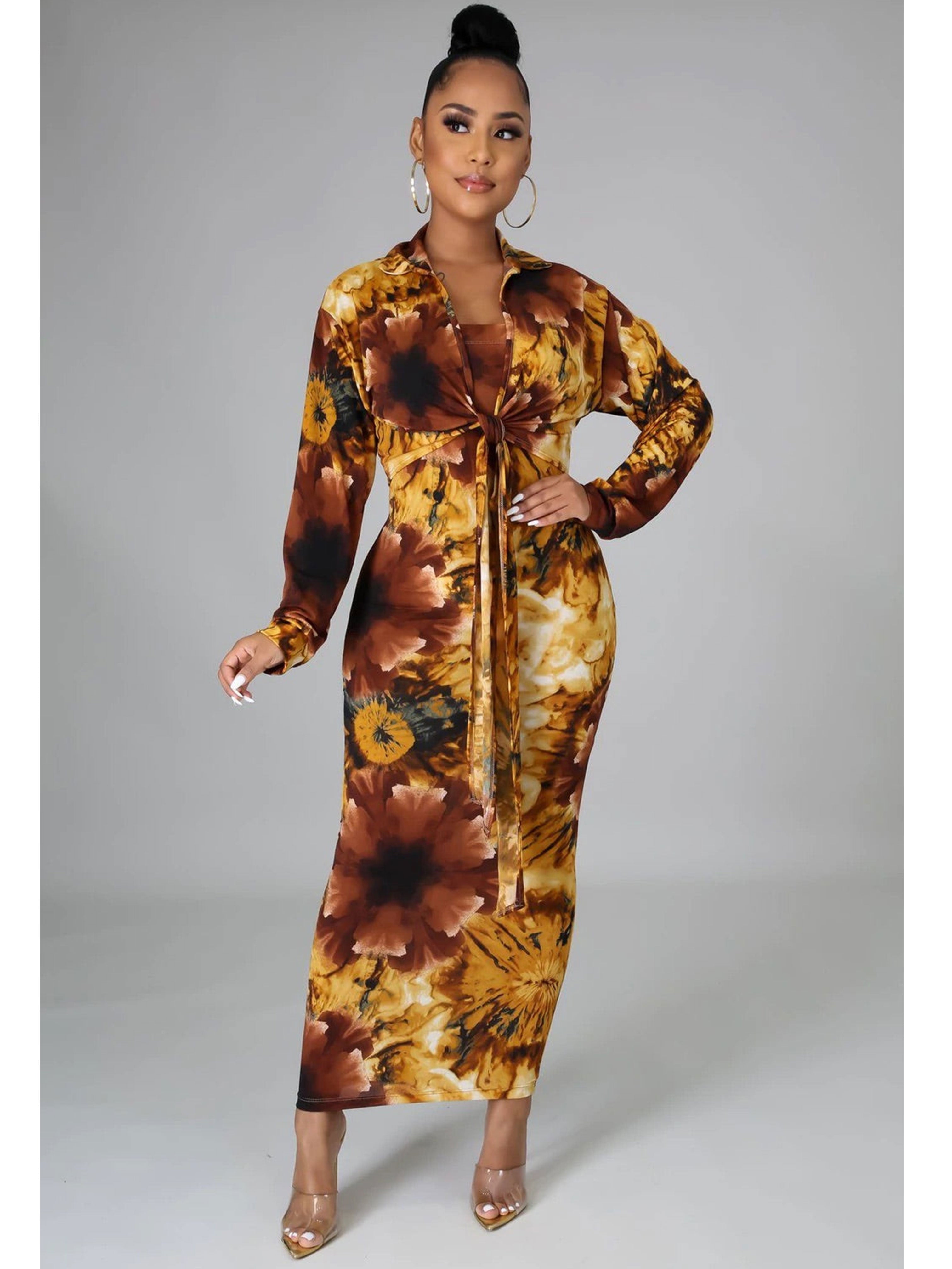 Gold Wildflower Dress