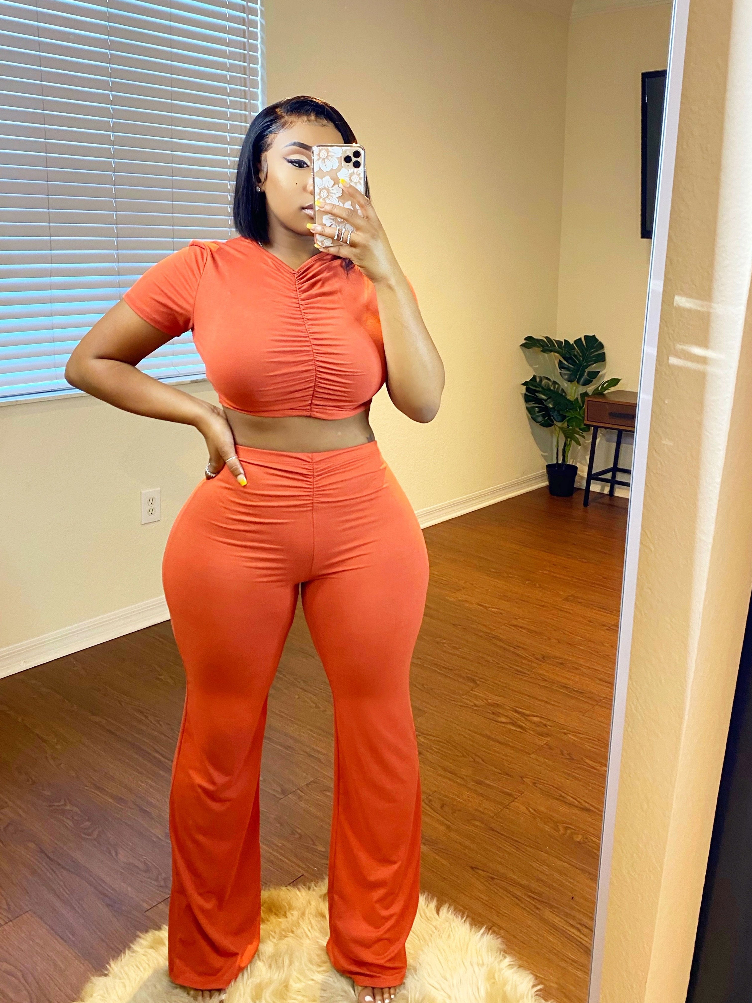 Burnt Orange Two-Piece Set | chinoscloset | Shop Online Latest Clothes & Fashion