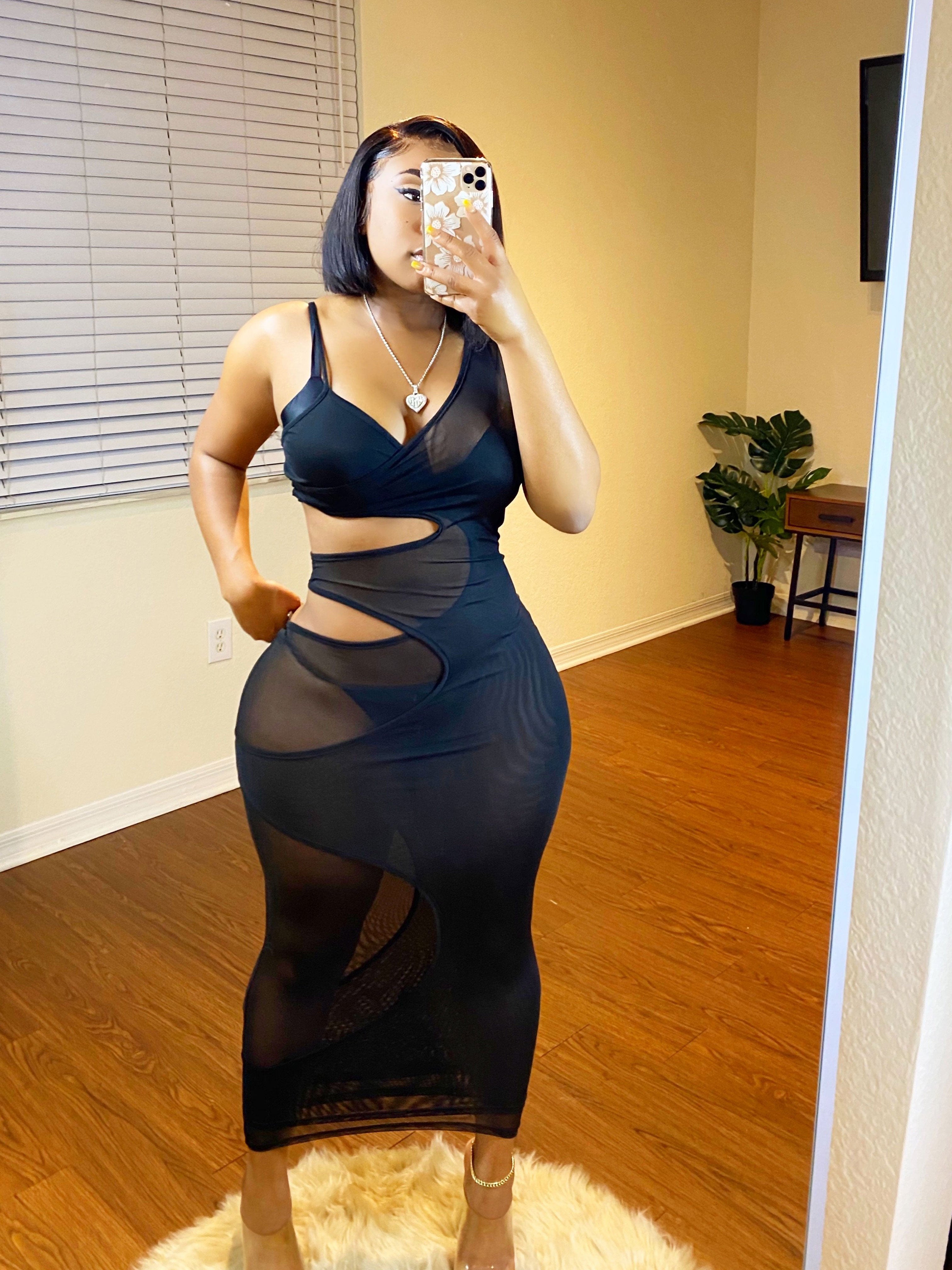 Black Mesh Dress | chinoscloset | Shop Online Latest Clothes & Fashion
