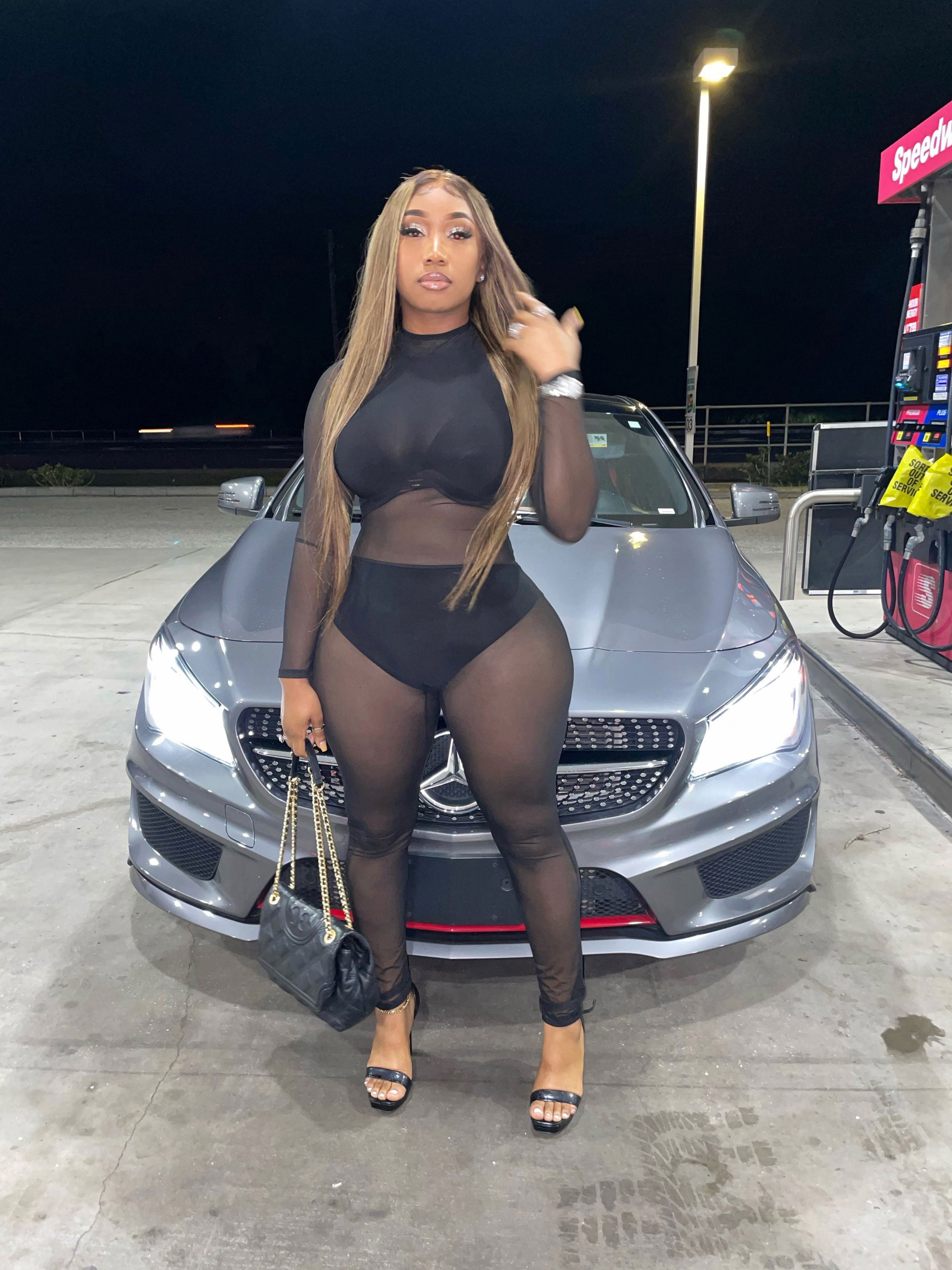 Black Mesh Jumpsuit | chinoscloset | Shop Online Latest Clothes & Fashion
