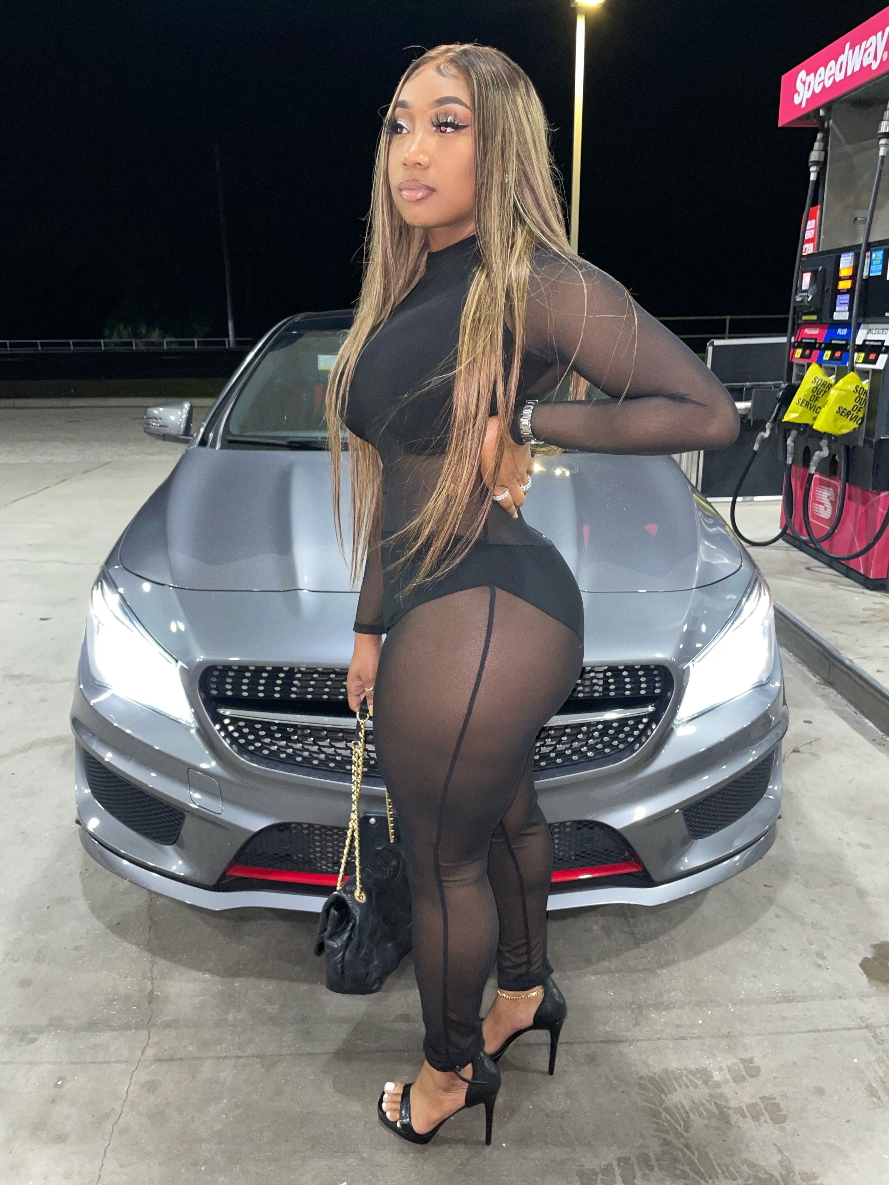 Black Mesh Jumpsuit | chinoscloset | Shop Online Latest Clothes & Fashion