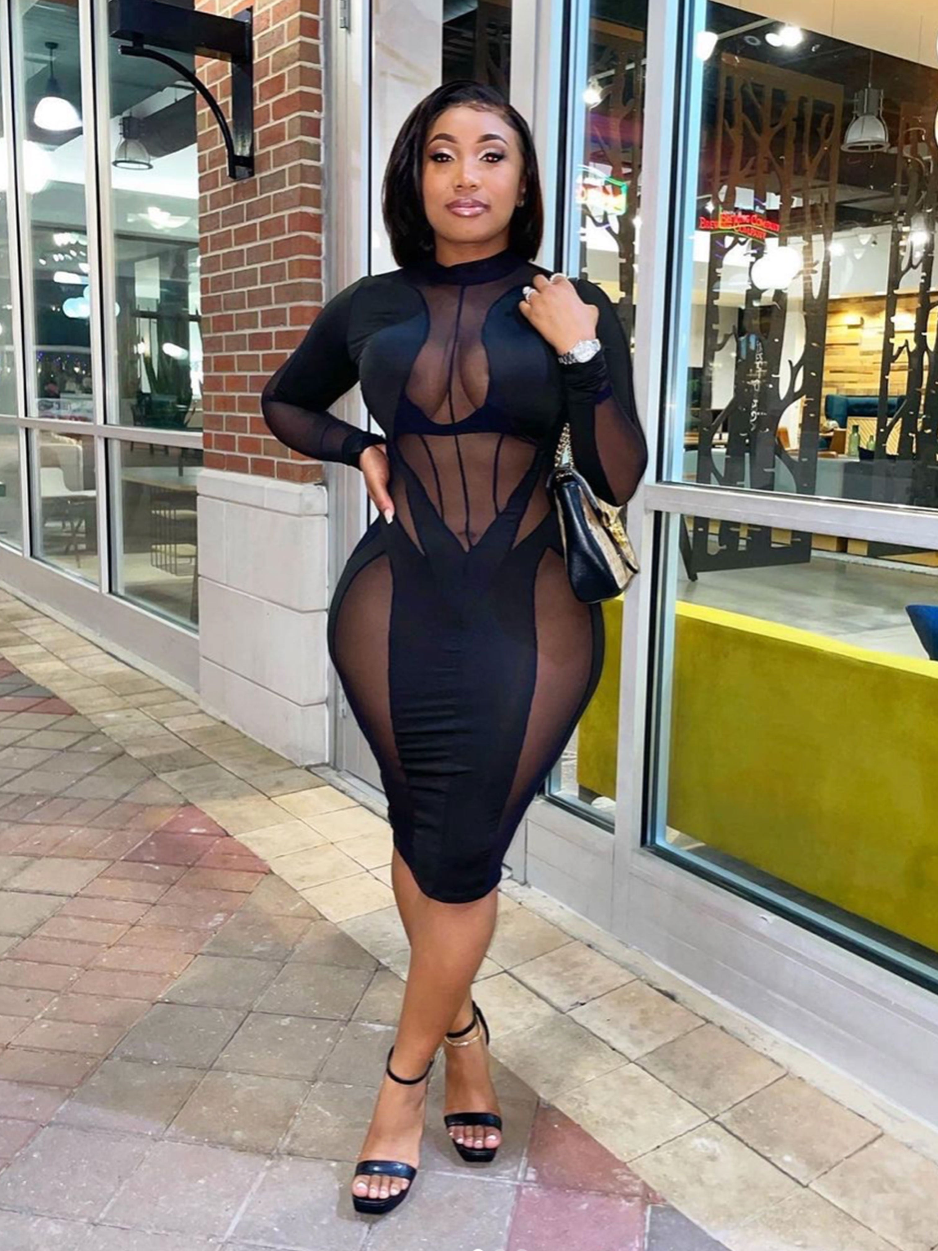 Black Mirage Dress