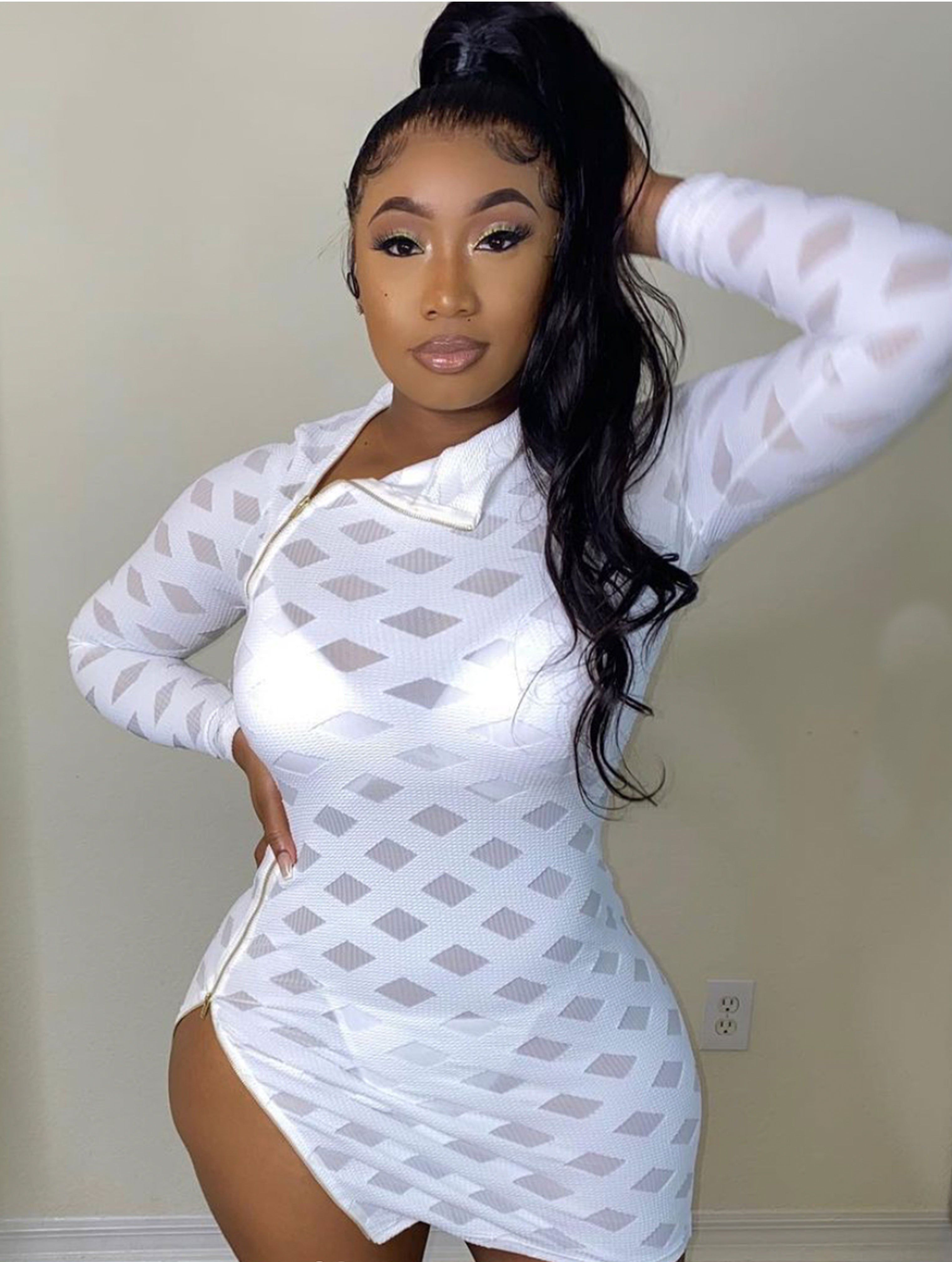 Zip Me In White Dress | chinoscloset | Shop Online Latest Clothes & Fashion