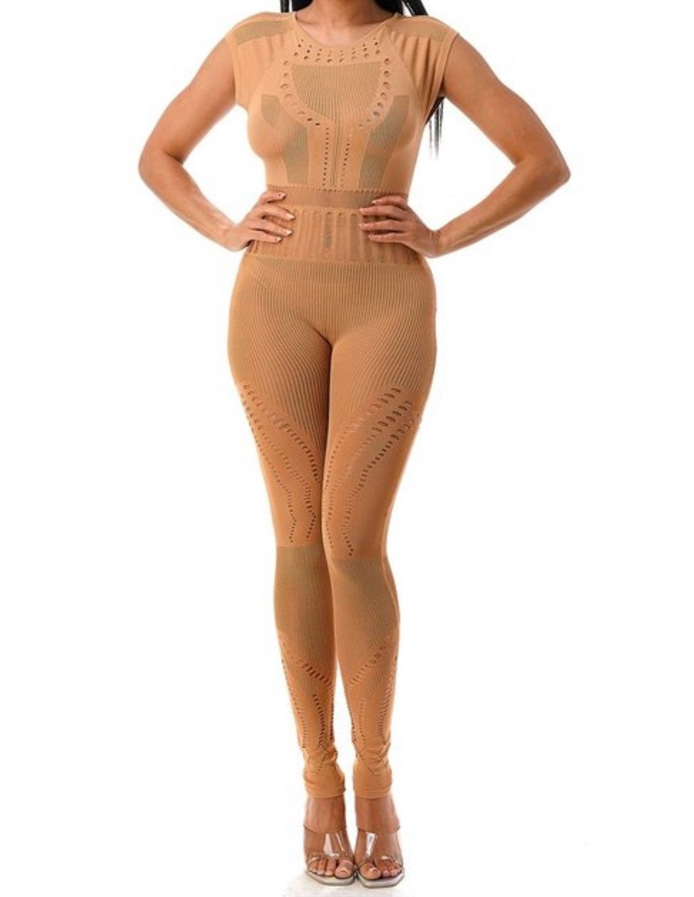 Send Nudes Jumpsuit - Mocha🤎