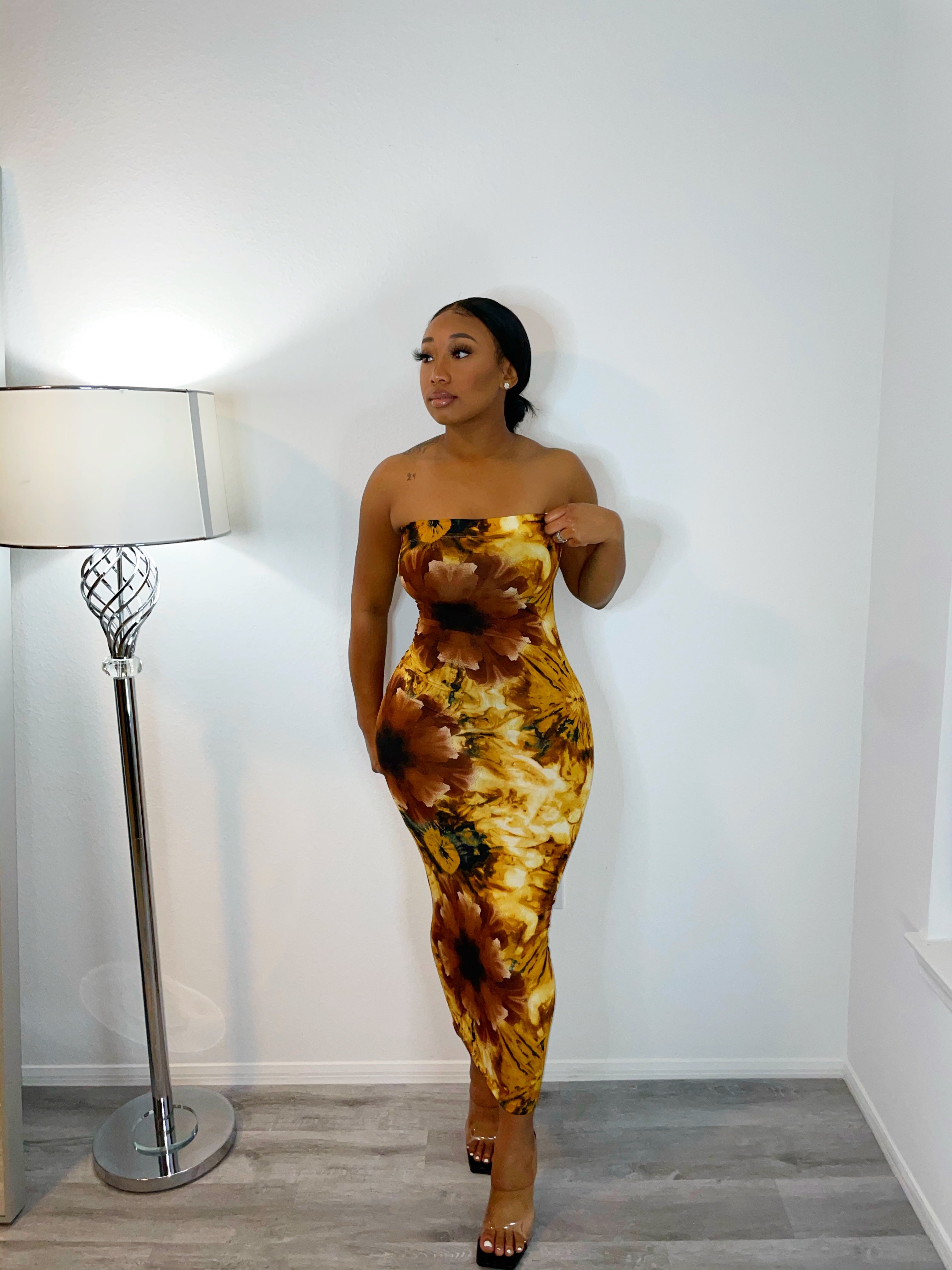 Gold Wildflower Dress