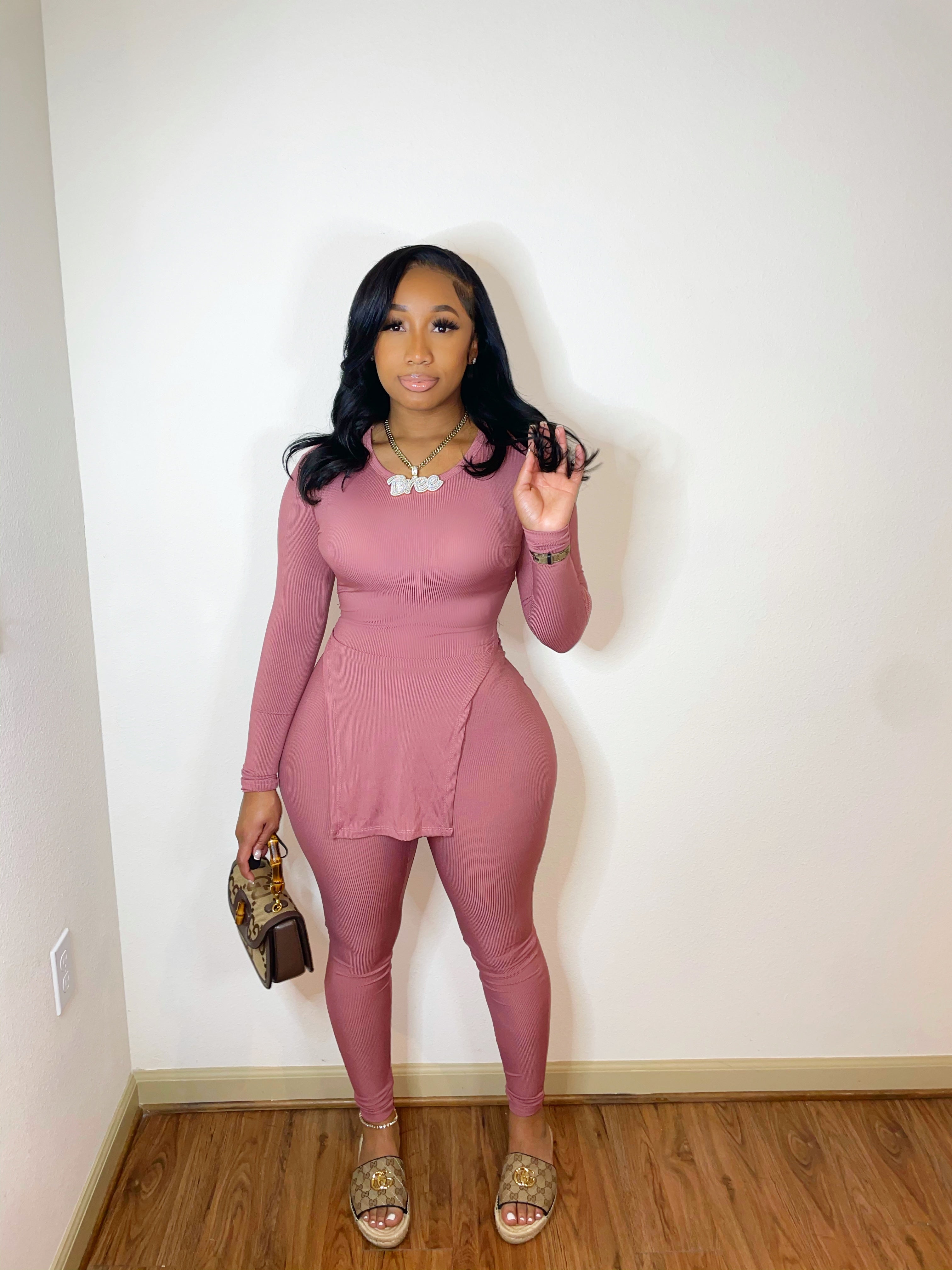 Pink Lady Long John 2pc Set