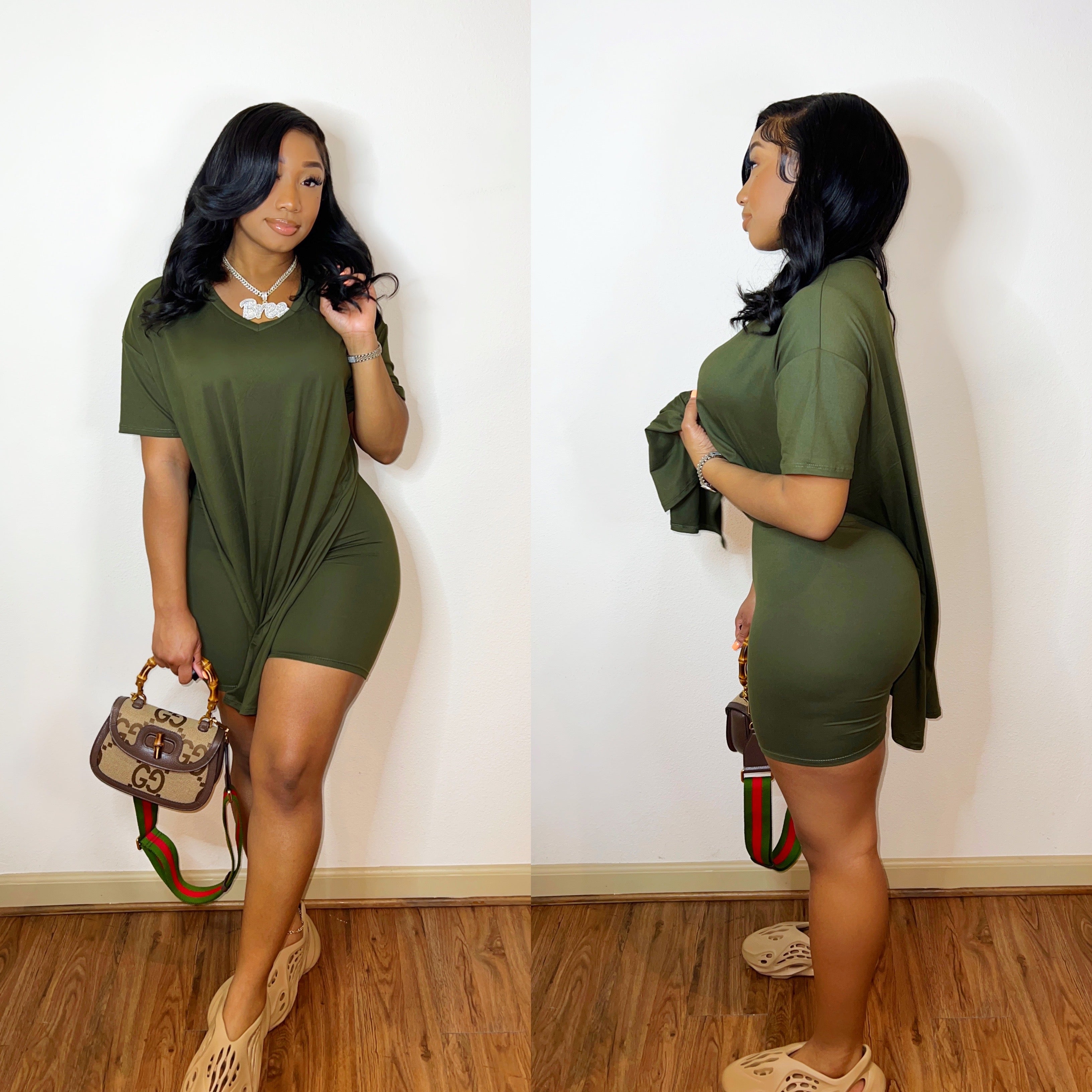 Olive Lounge 2pc Short Set