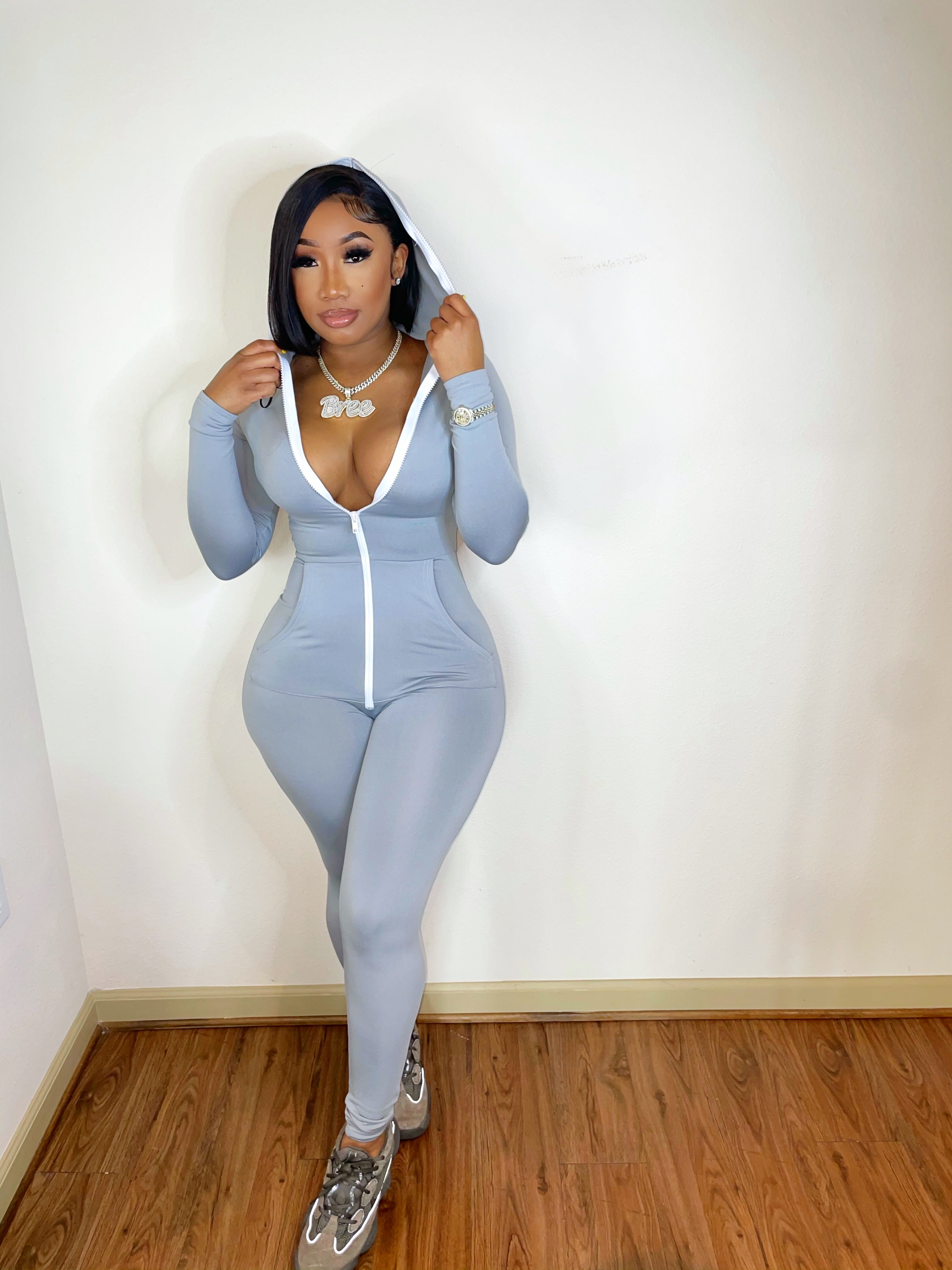 Grey Utility Jumpsuit