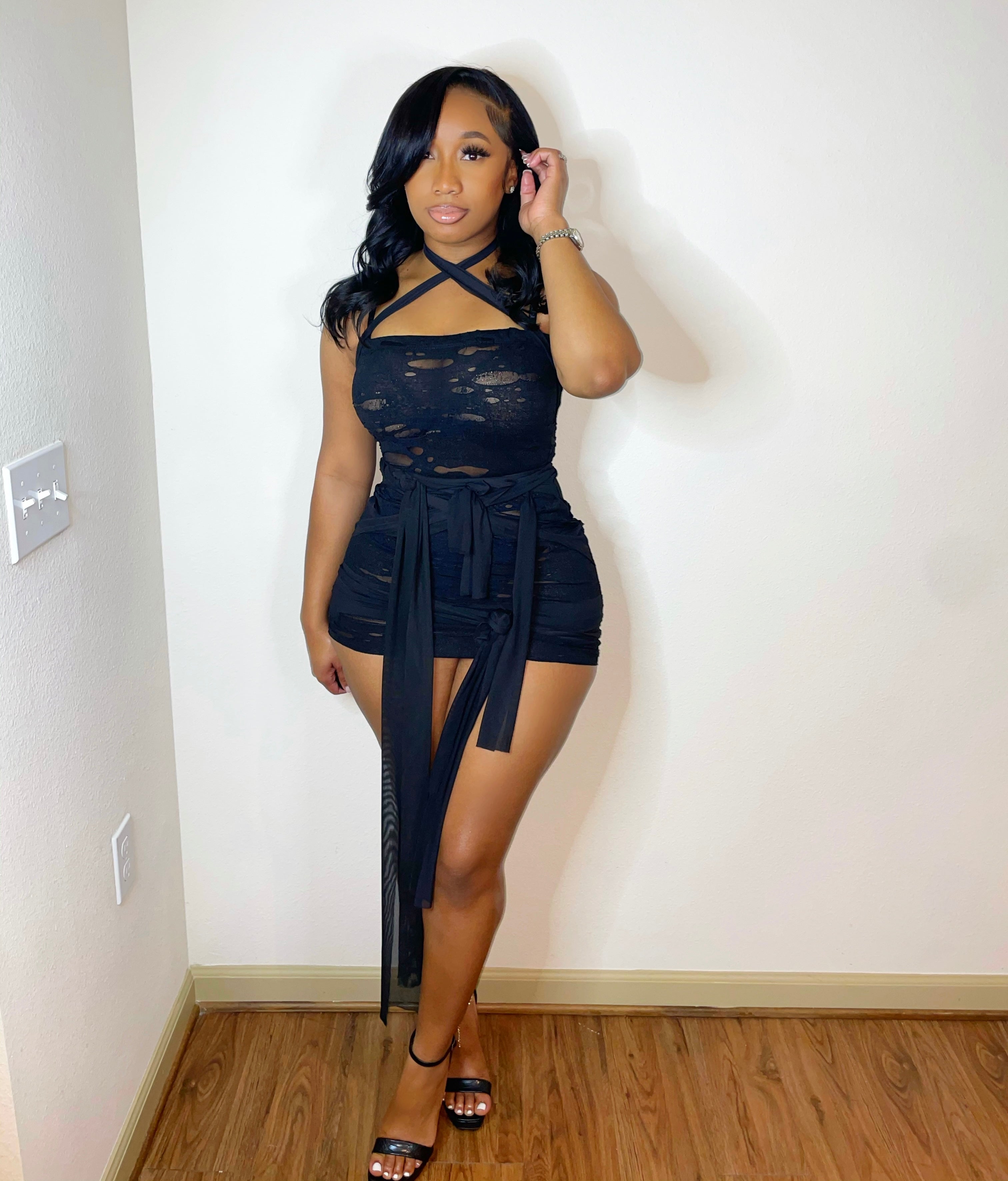 Wrap Me Up Mini Dress