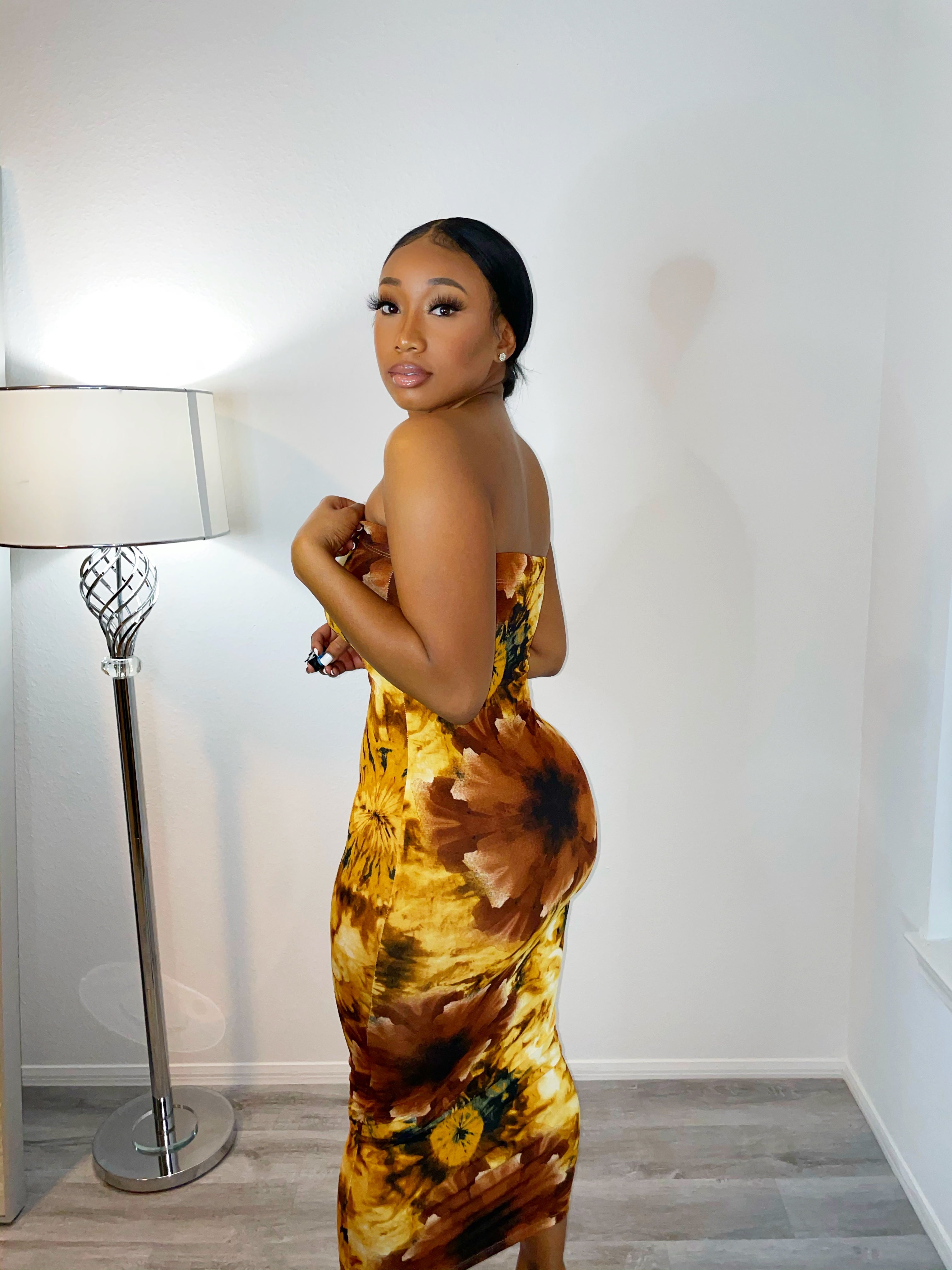 Gold Wildflower Dress