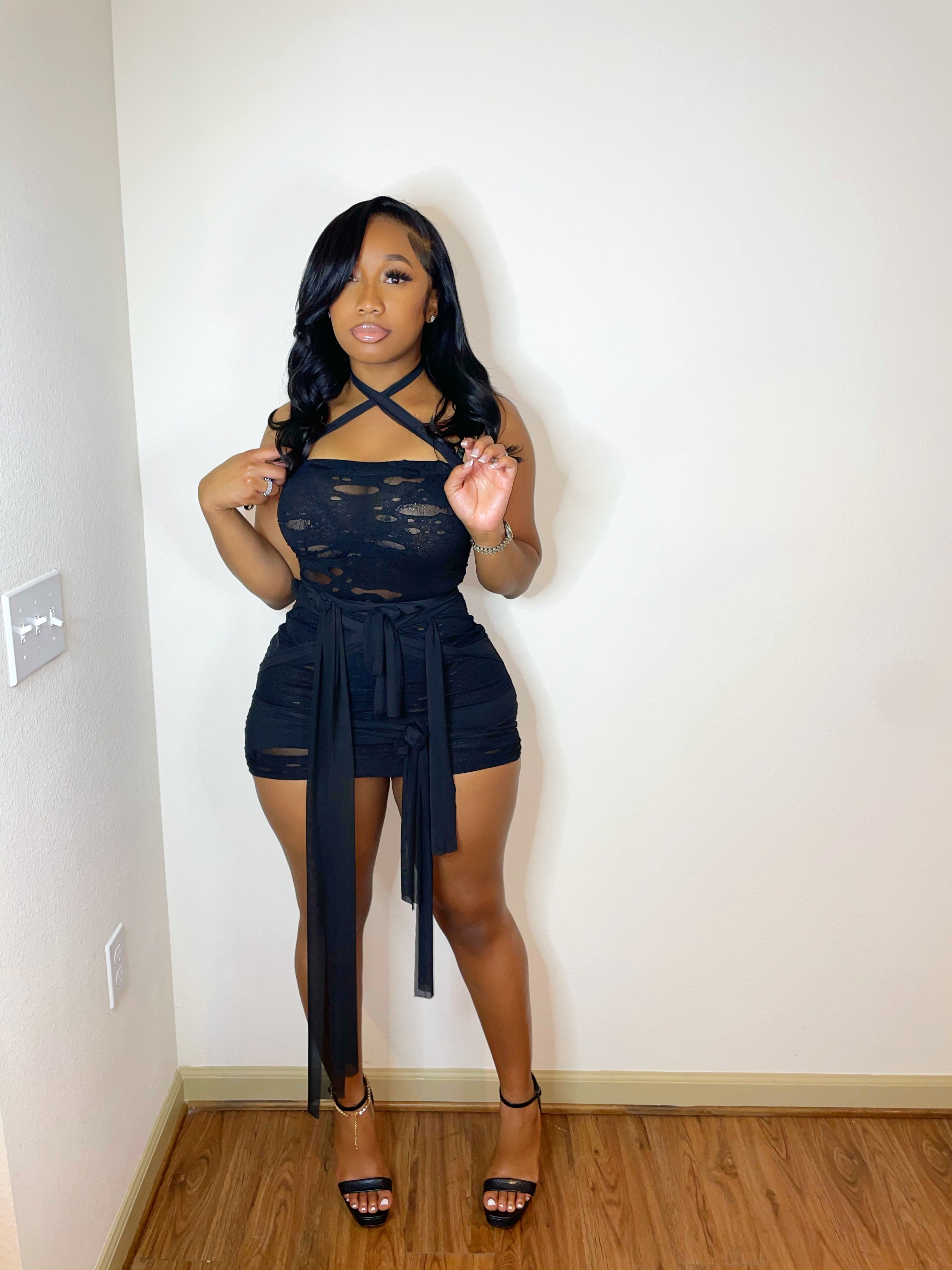 Wrap Me Up Mini Dress
