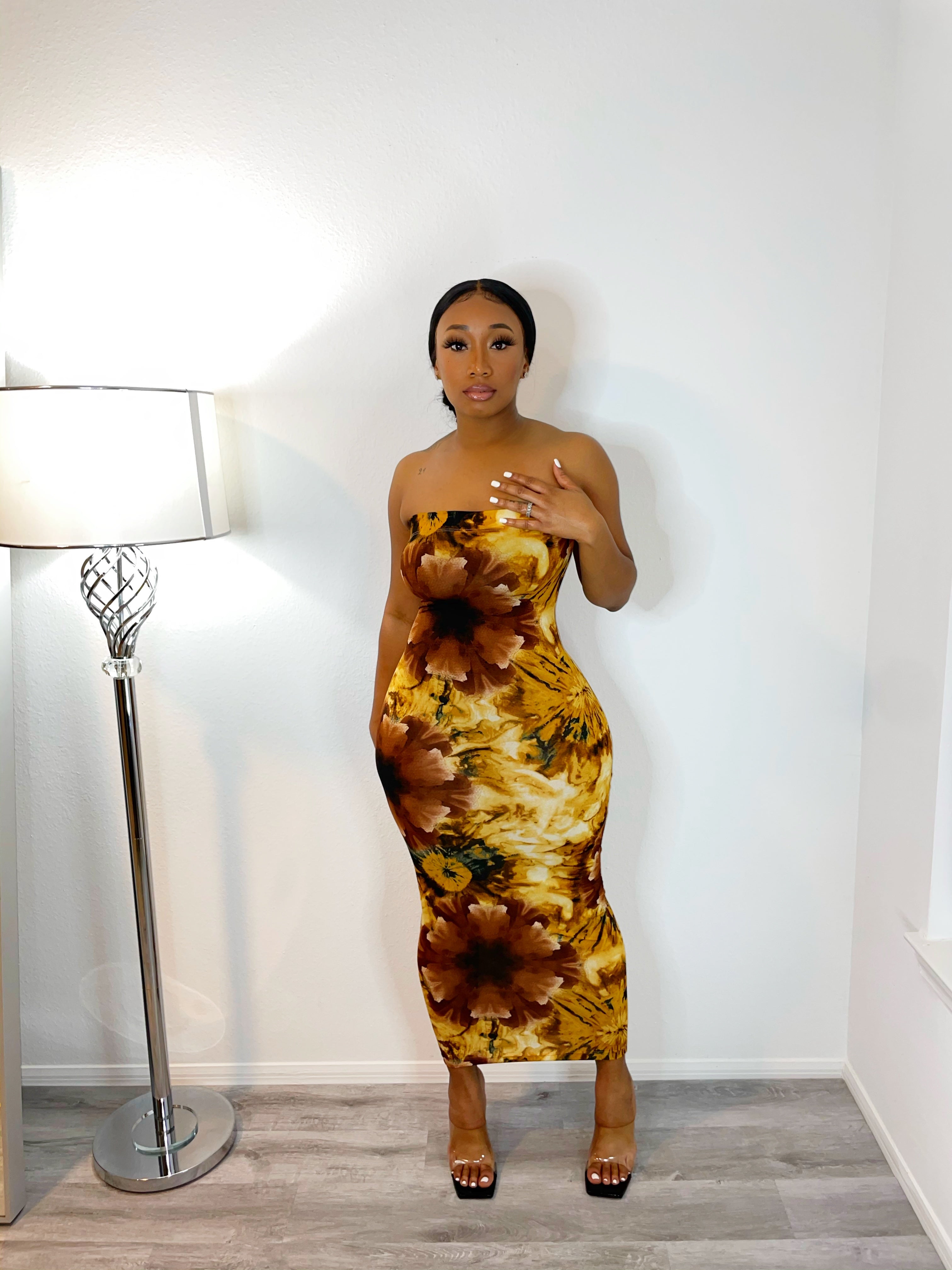Gold Wildflower Dress