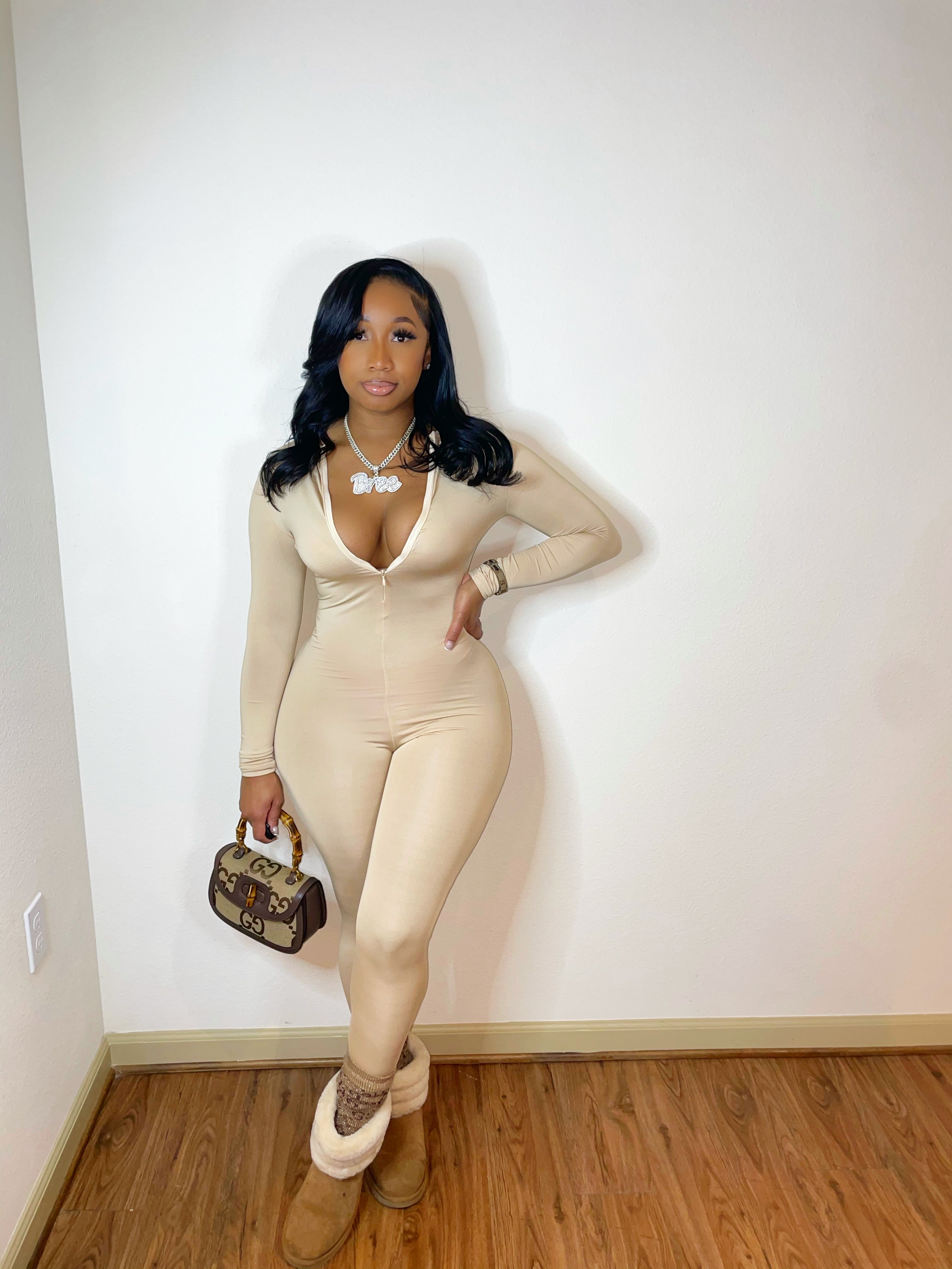 Baby Beige Jumpsuit